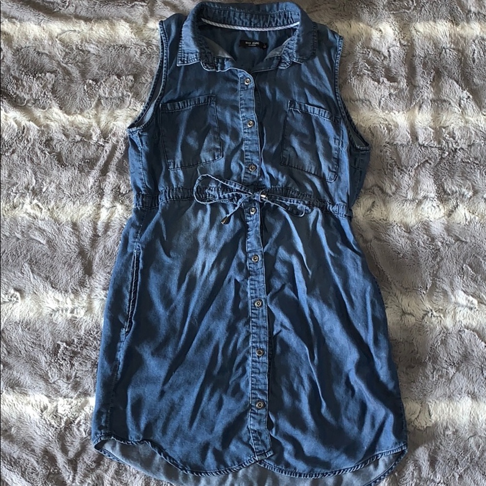 Max Jeans Chambray Shirt Dress size L